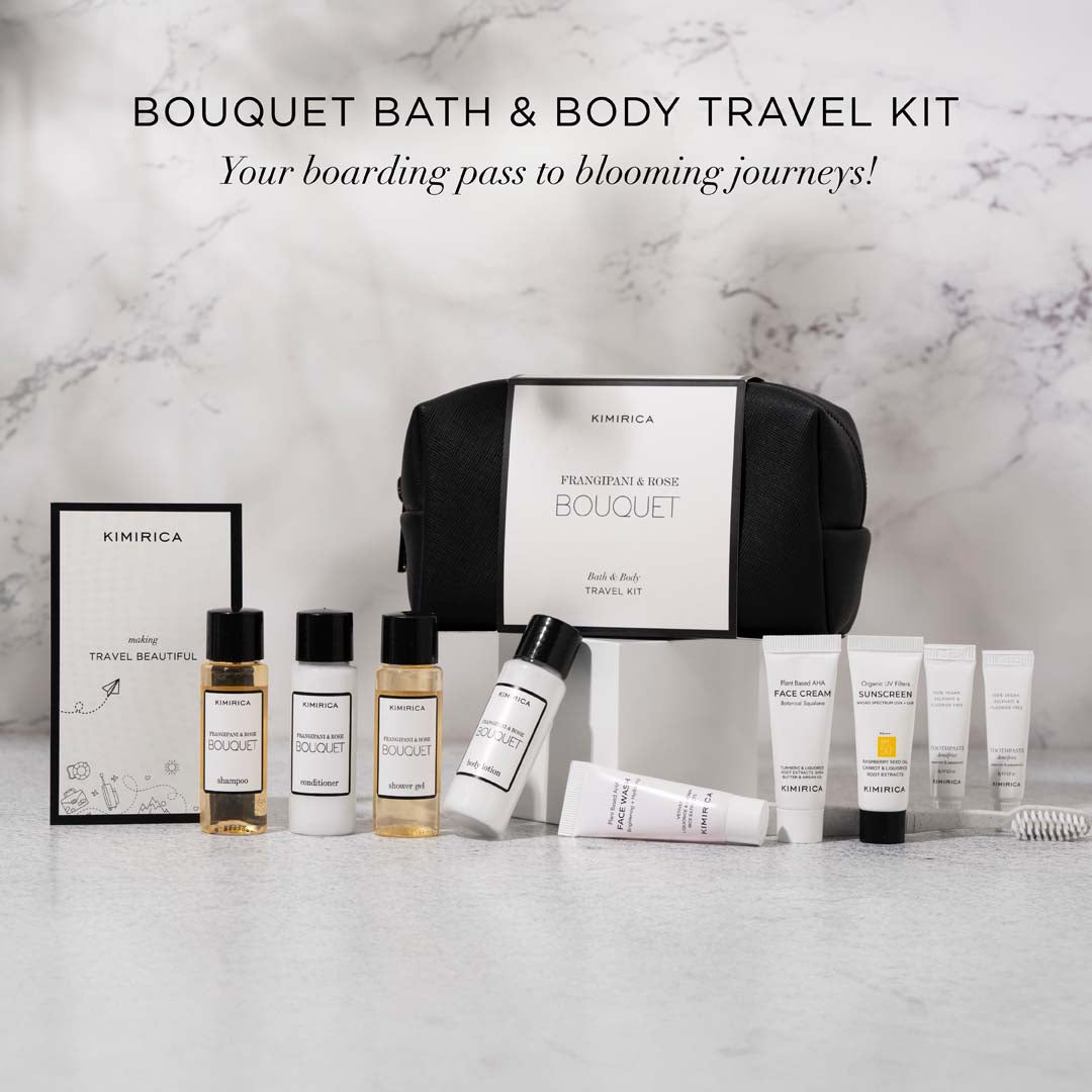 Bouquet bath & body travel kit