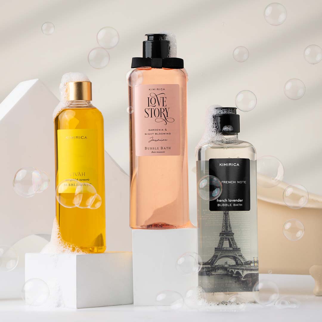 Bubble bath trio set