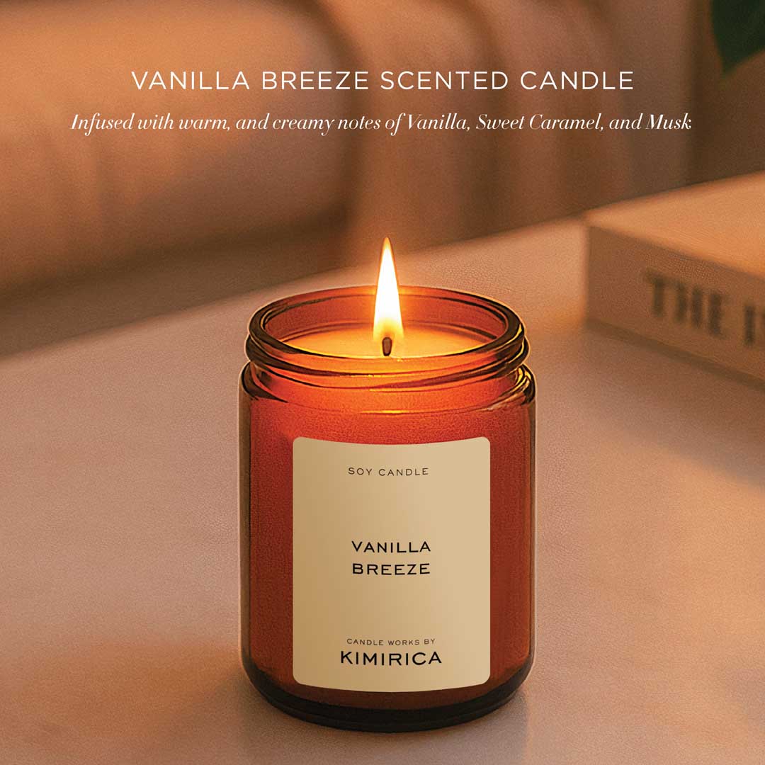 Vanilla Breeze Scented Candle 175G