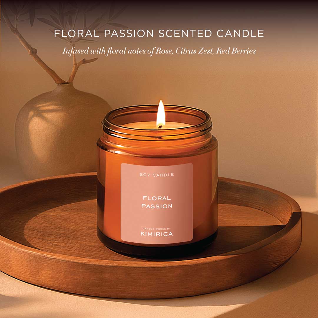 Floral Passion Scented Candle 80g