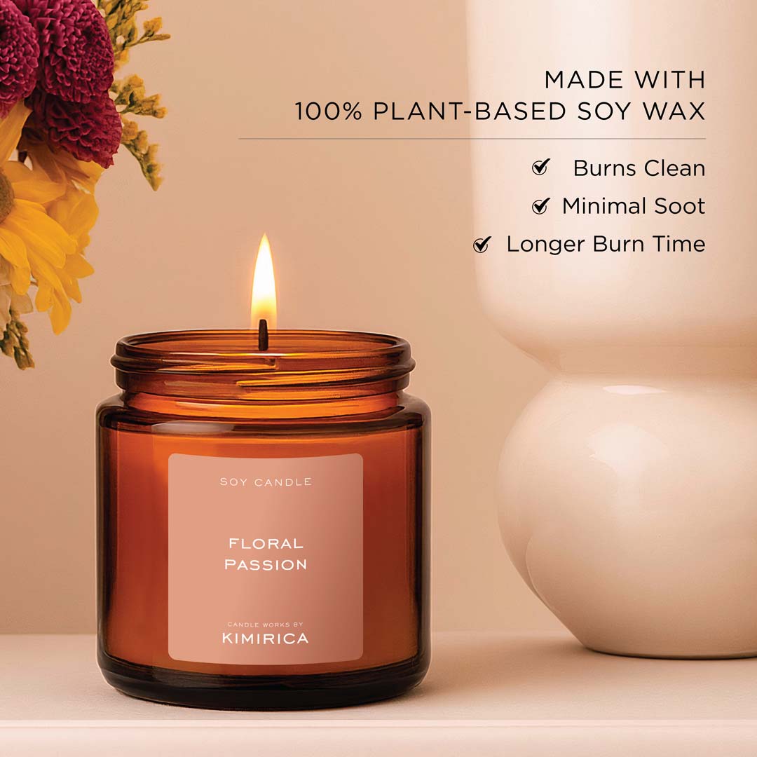 Floral Passion Scented Candle 80g