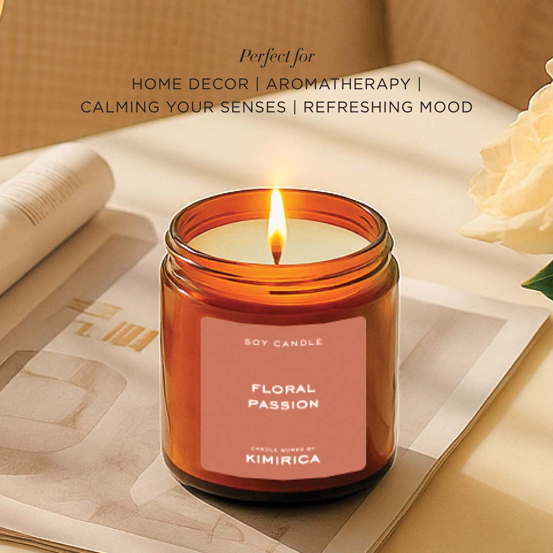 Floral Passion Scented Candle 80g
