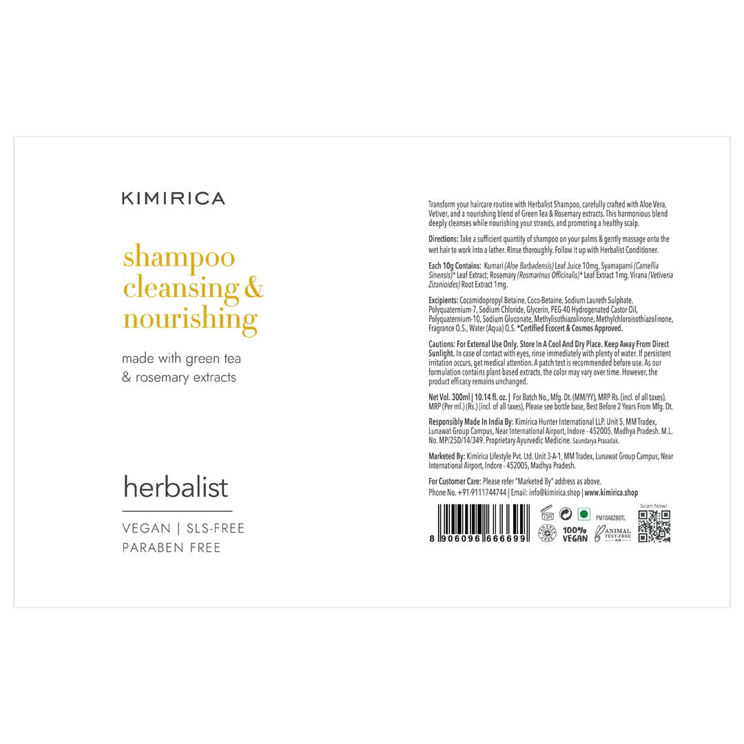 Herbalist Green Tea & Rosemary Hair Care Duo