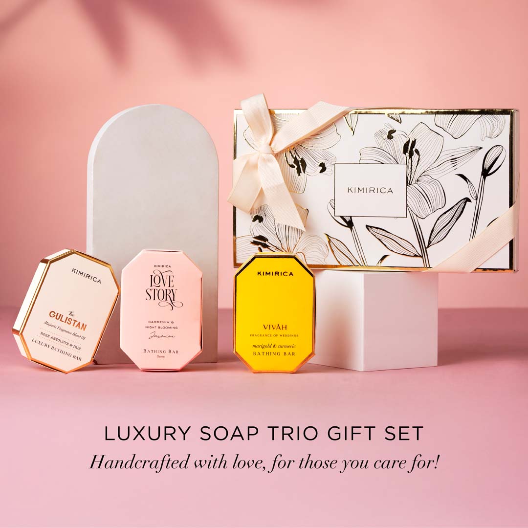 Luxury soap trio gift set
