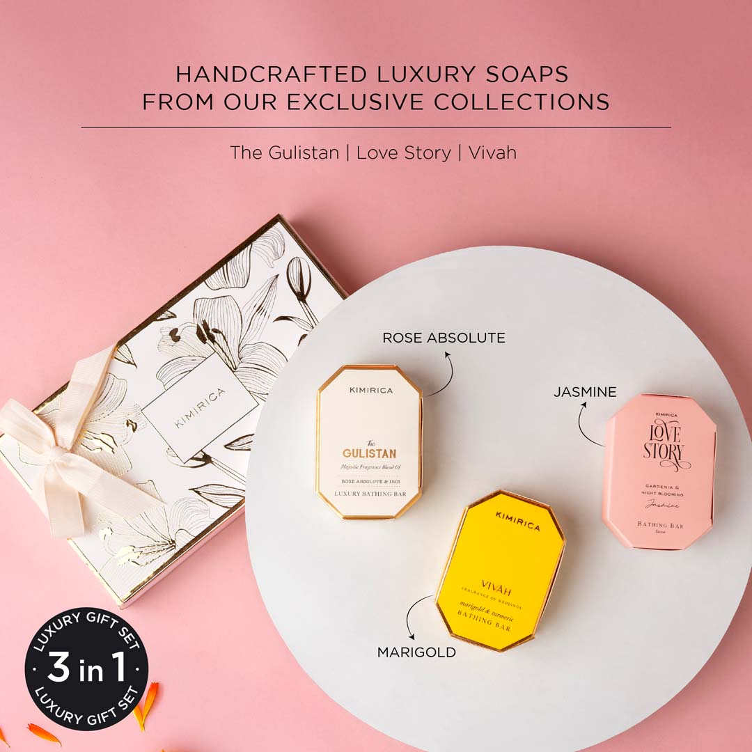 Luxury soap trio gift set