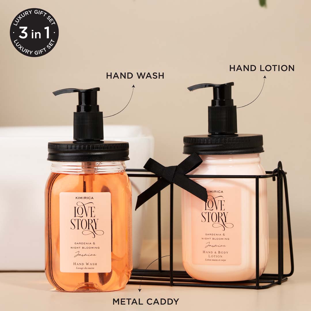 Love story hand caddy set 500ml