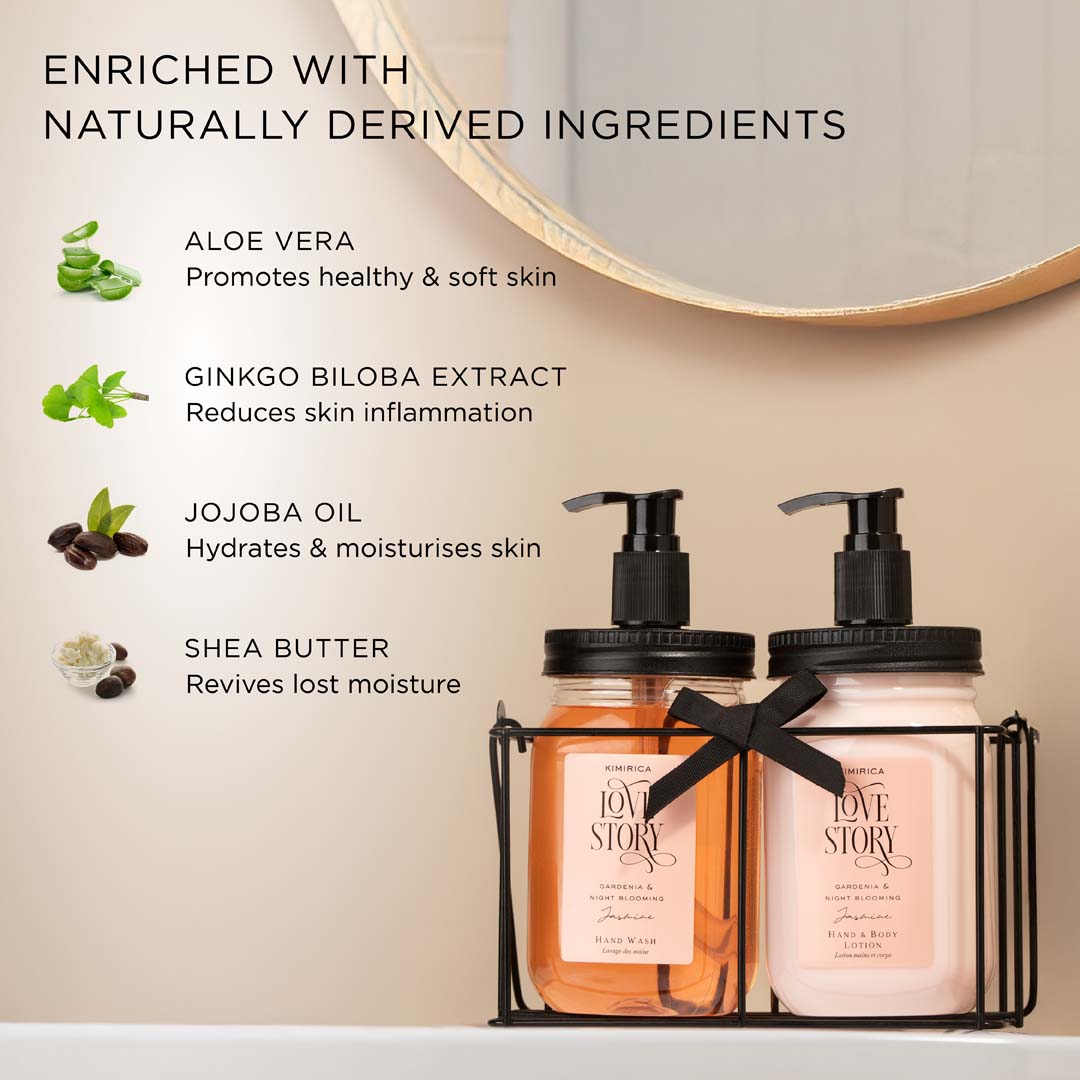 Love story hand caddy set 500ml