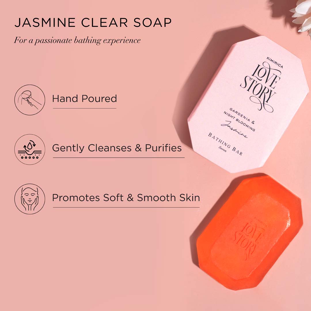 Love Story Jasmine Glycerine Soap Pack of 3