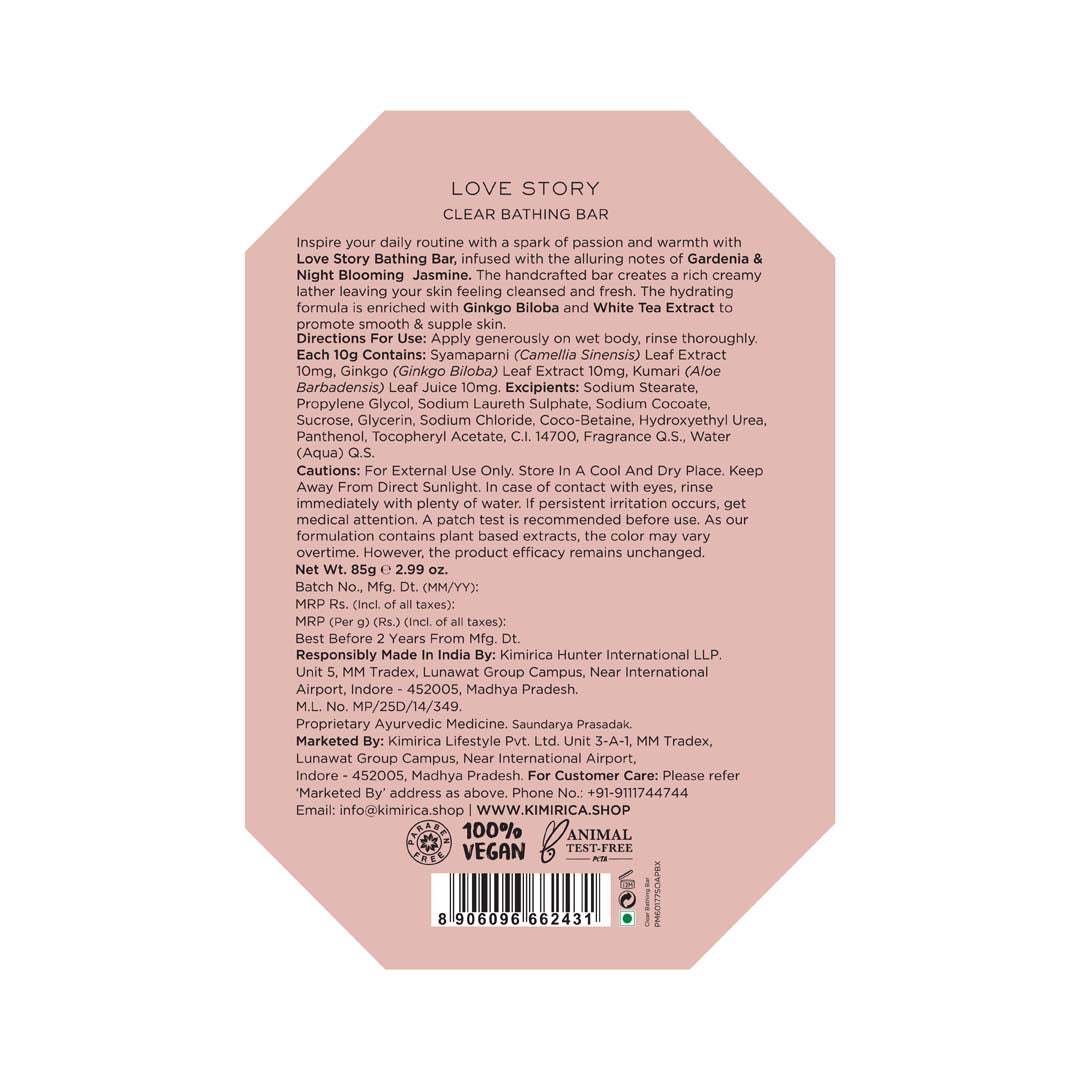Love Story Jasmine Glycerine Soap Pack of 3