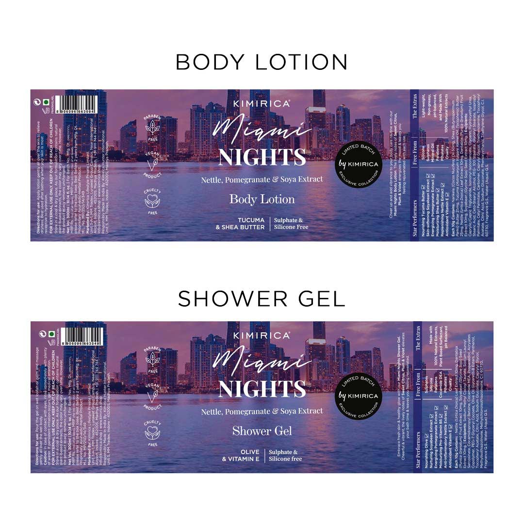 Miami Nights Shower Gel & Body Lotion Duo