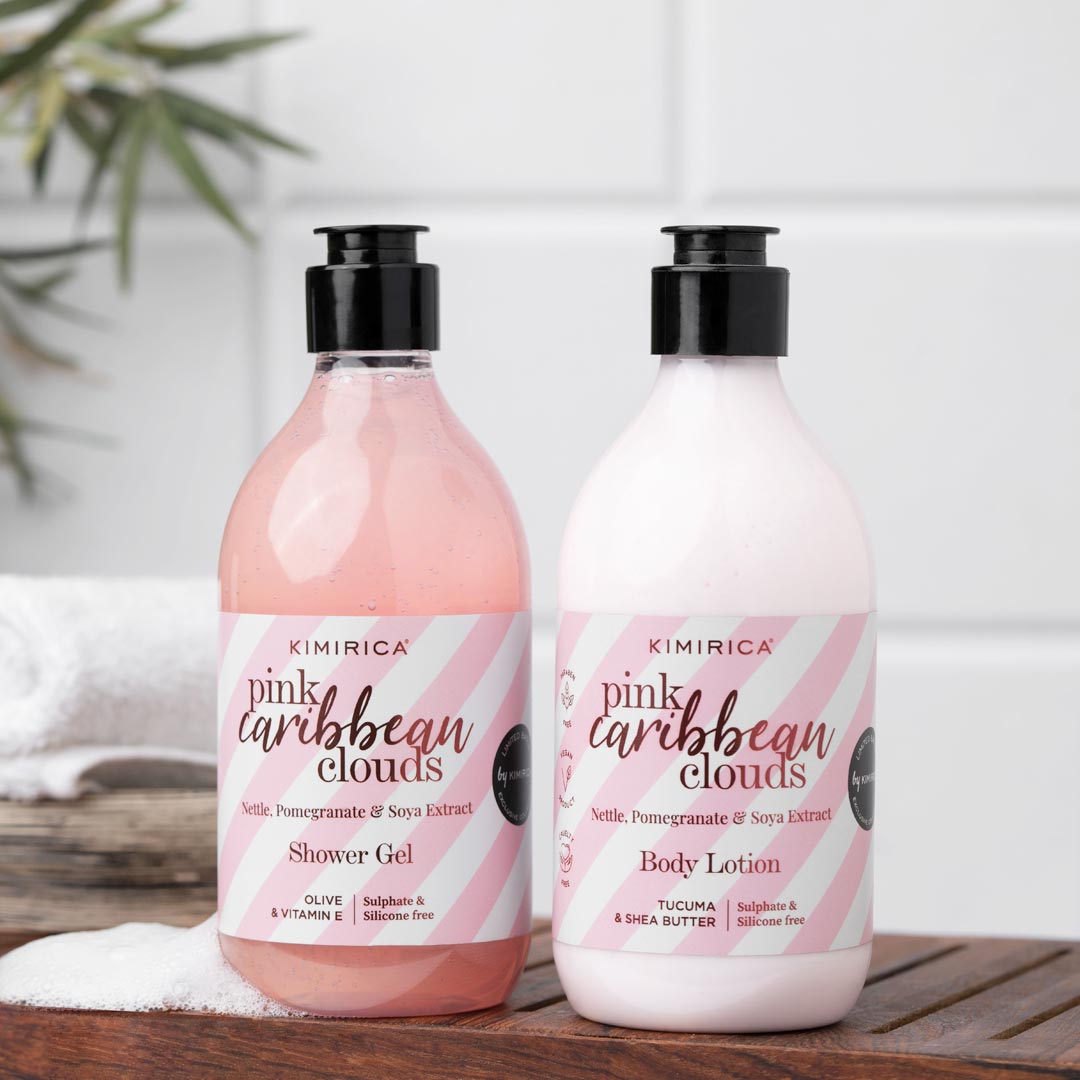 Pink Caribbean Clouds Shower Gel & Body Lotion Body Care Duo