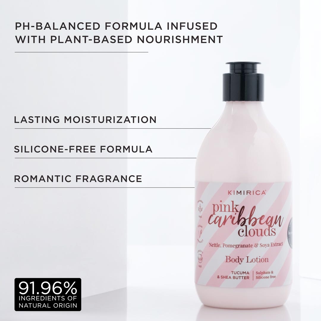 Pink Caribbean Clouds shower gel & body lotion duo
