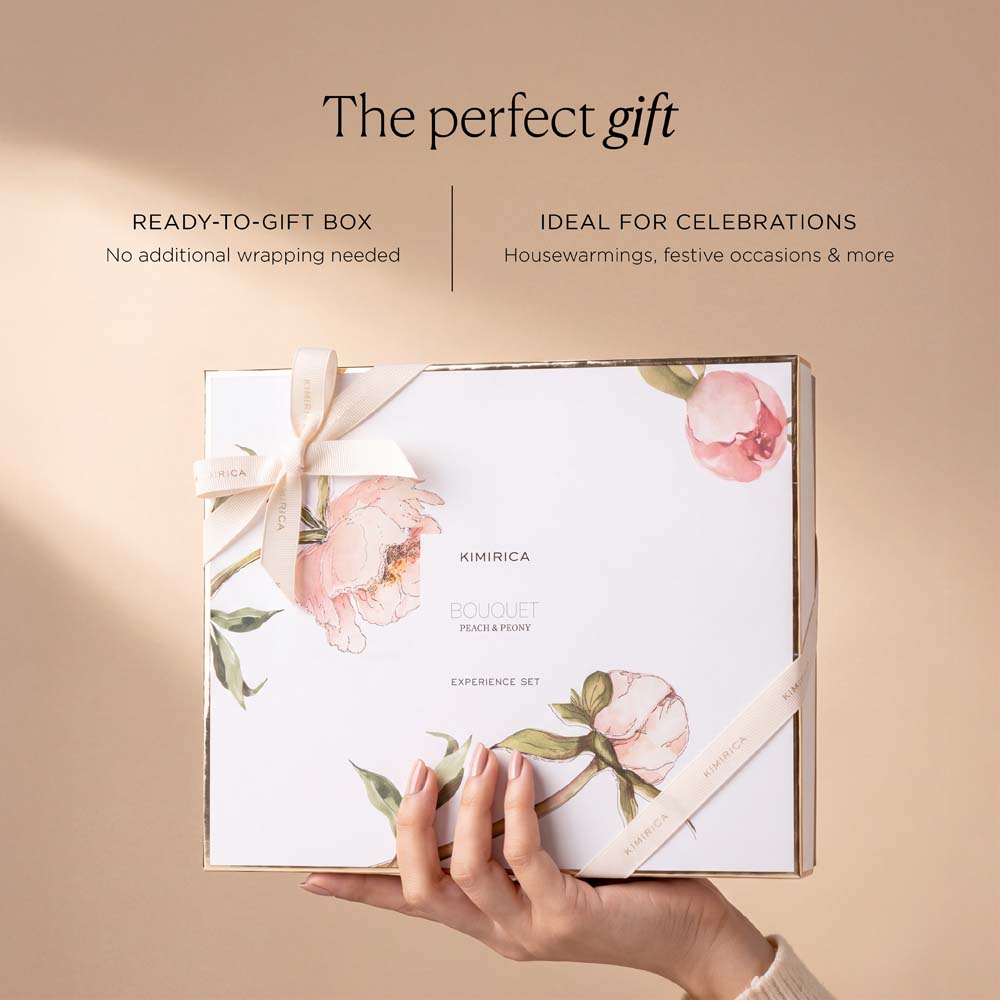 BOUQUET PEACH & PEONY HOME EXPERIENCE SET