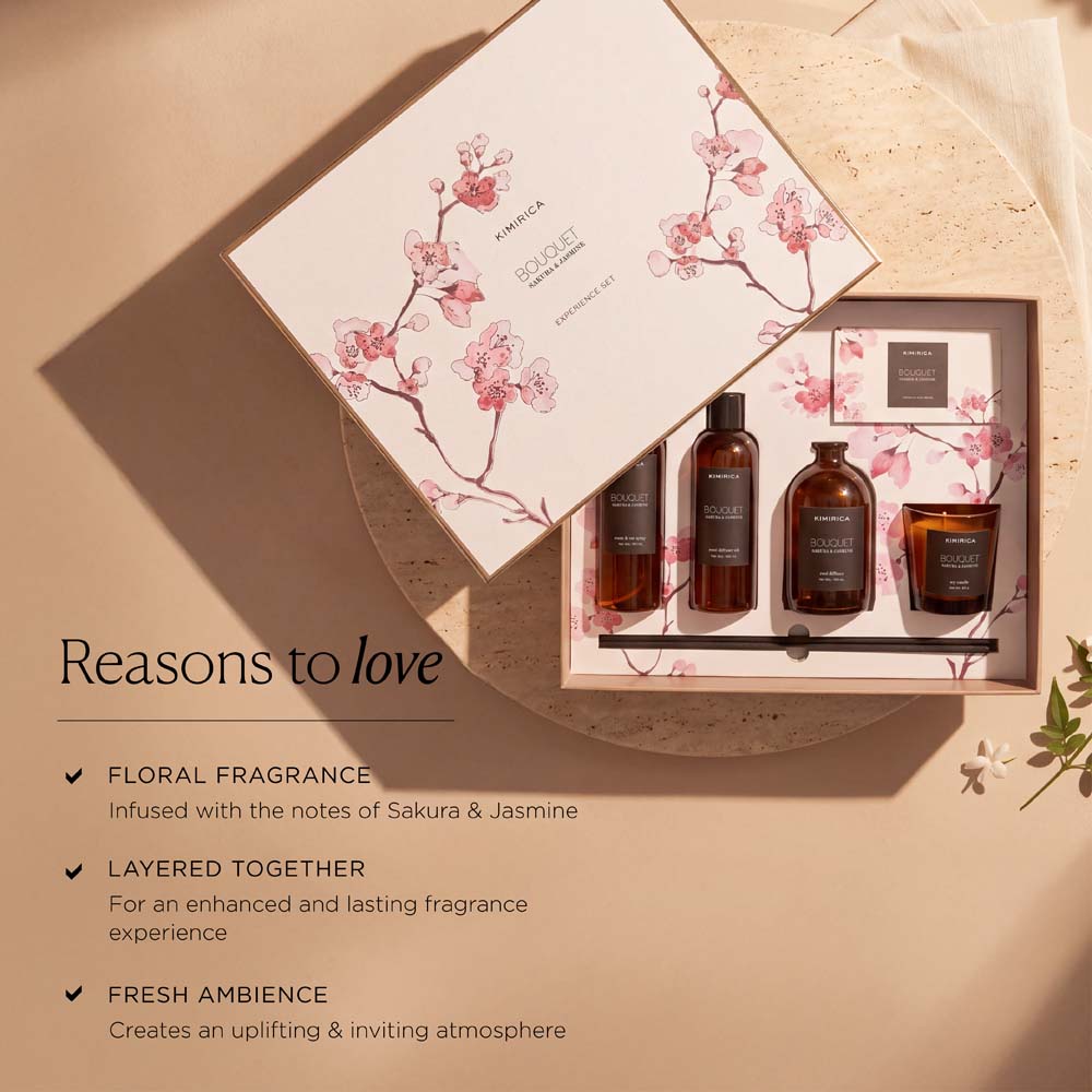 BOUQUET SAKURA & JASMINE HOME EXPERIENCE SET