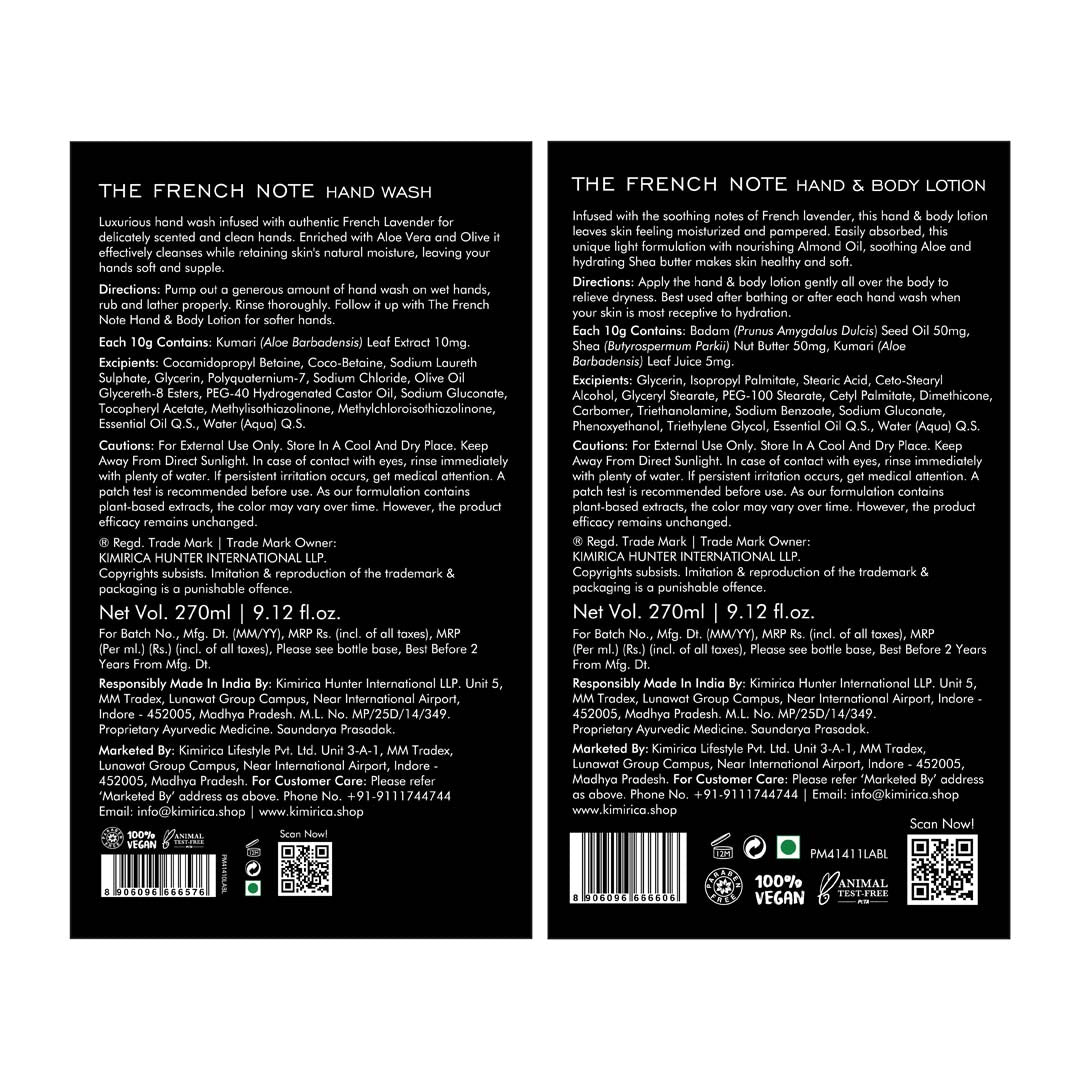 The French Note Hand caddy set