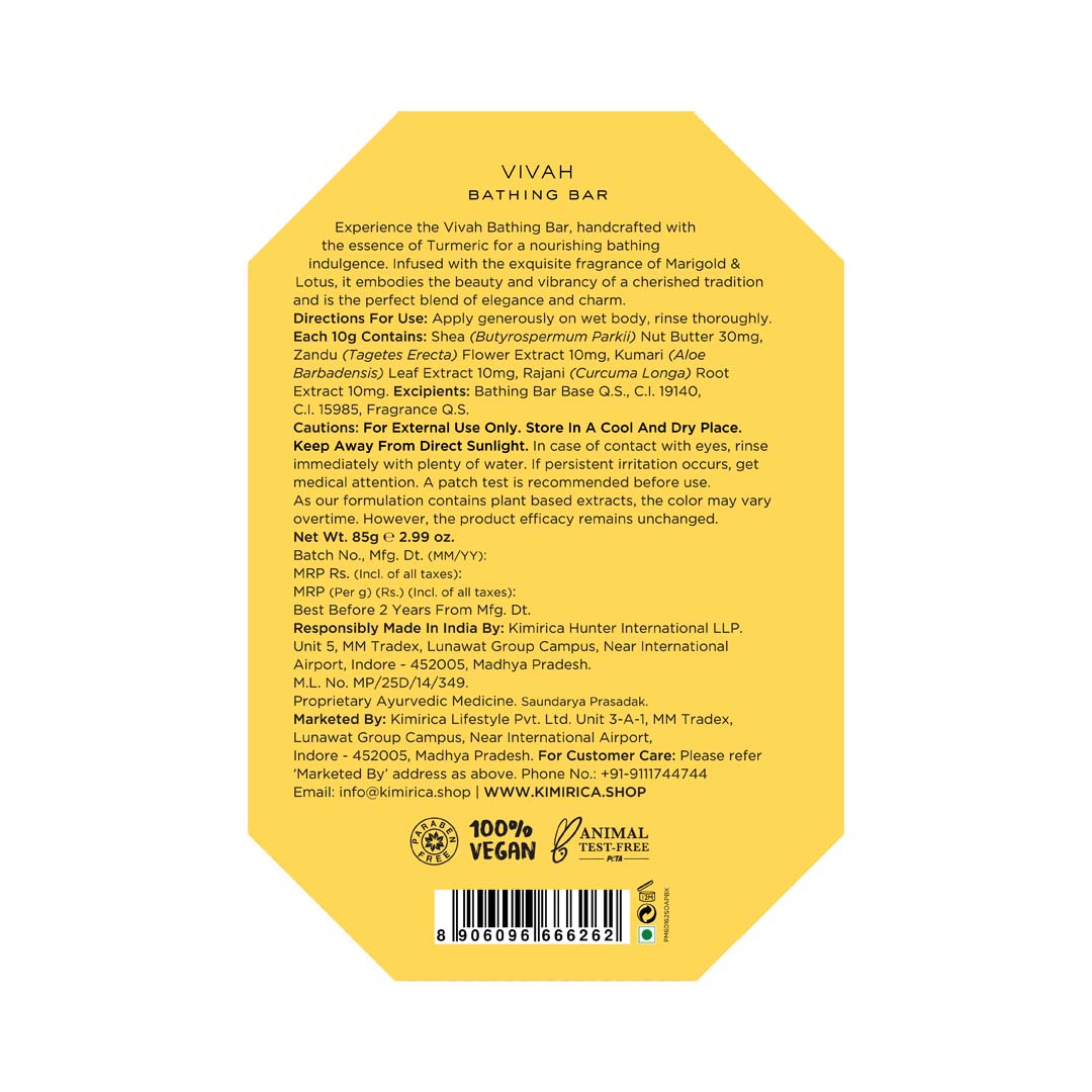 Vivah Marigold & Turmeric Soap