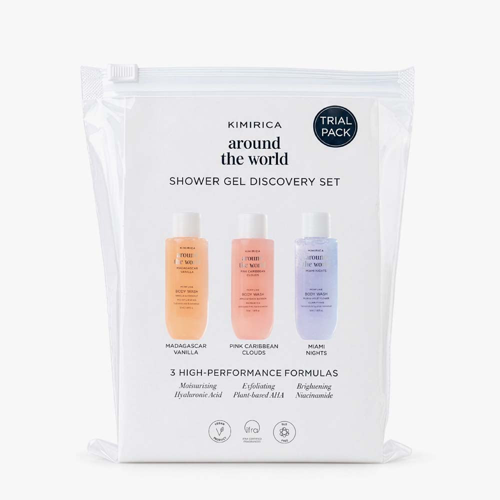 Around the world discovery perfume body wash gift set