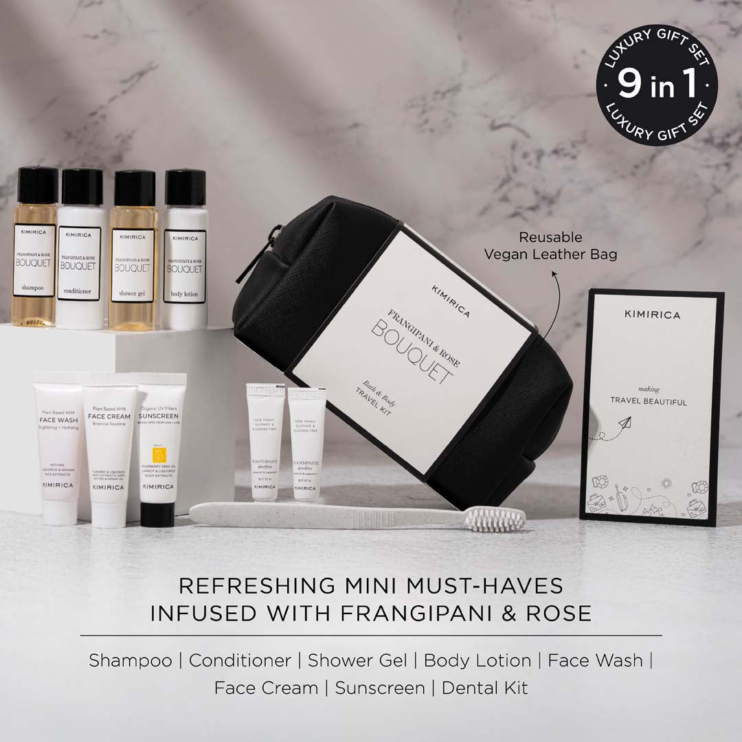 Bouquet bath & body travel kit