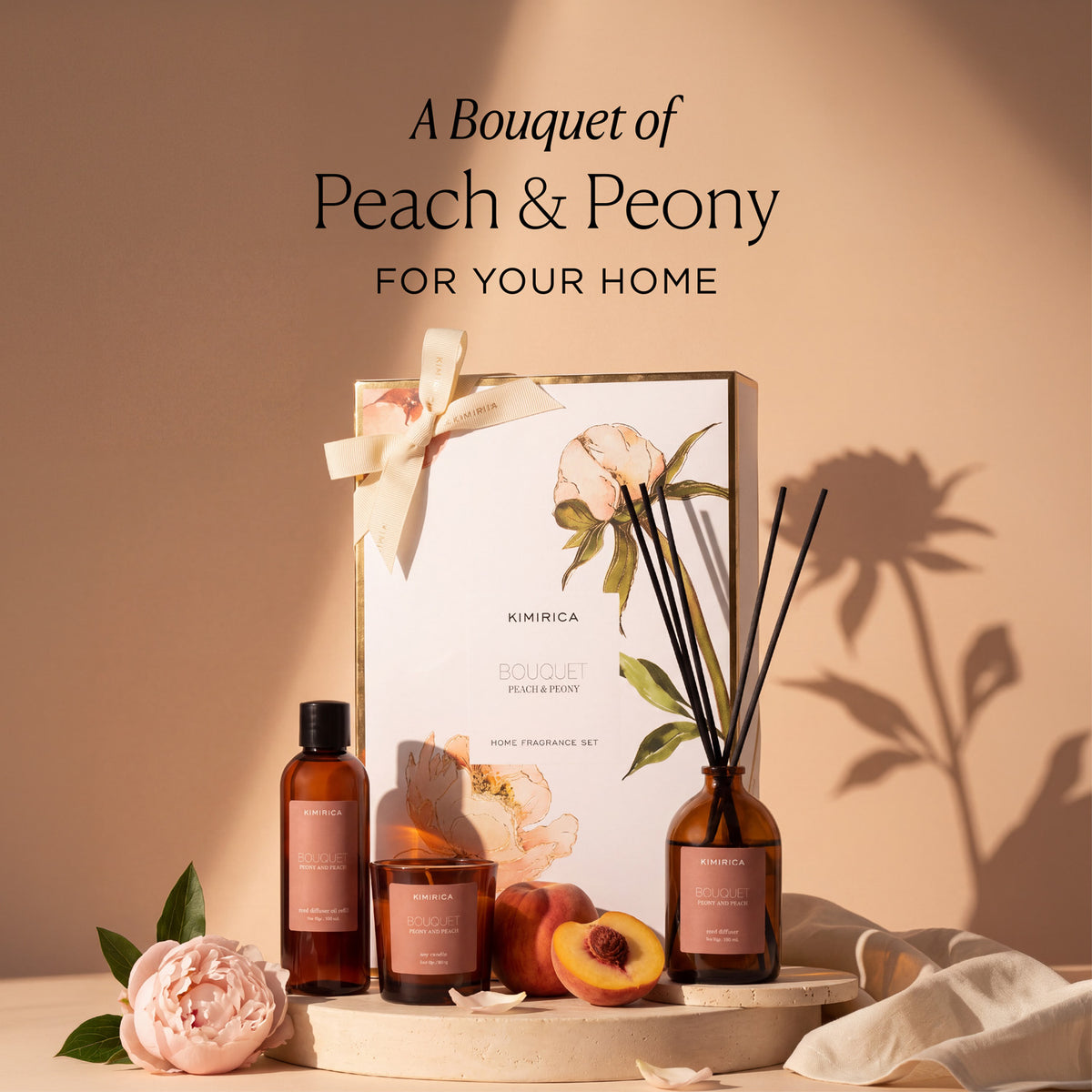 Bouquet Peach & Peony Duo Set