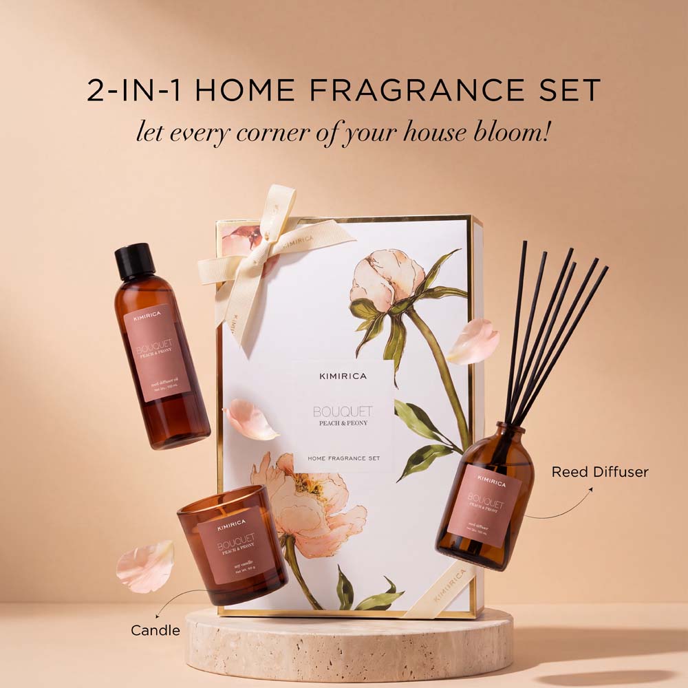 Peach & Peony Home Fragrance Set