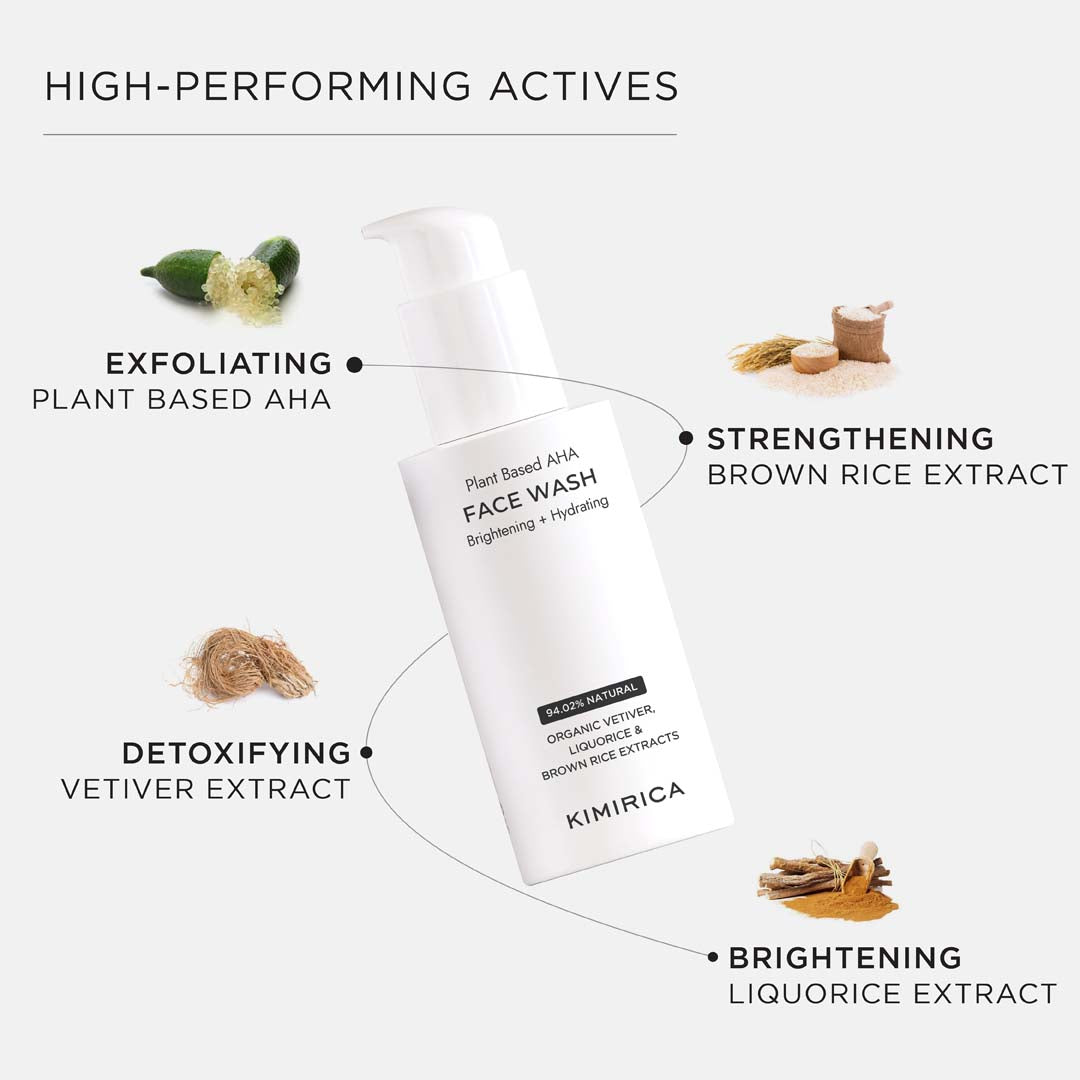 brightening face wash