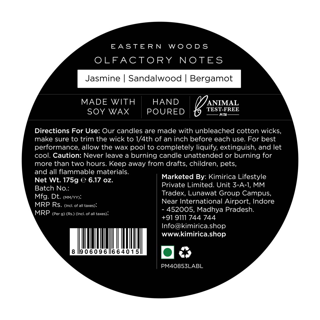 Eastern Woods Scented Candle 175g