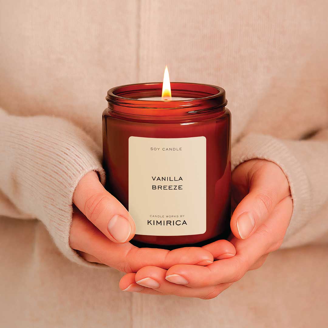Buy Vanilla Breeze Scented Soy Wax Candles for Home Decor