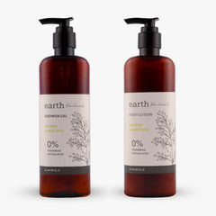 Earth Body shower gel & body lotion duo