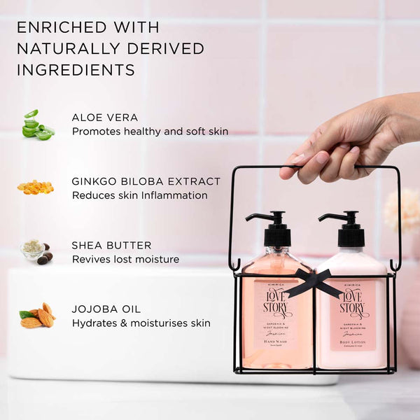 Buy Love Story Hand Caddy Set 270ml Online - Kimirica