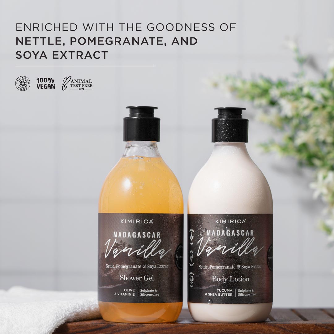 Madagascar Vanilla Shower Gel & Body Lotion Body Care Duo