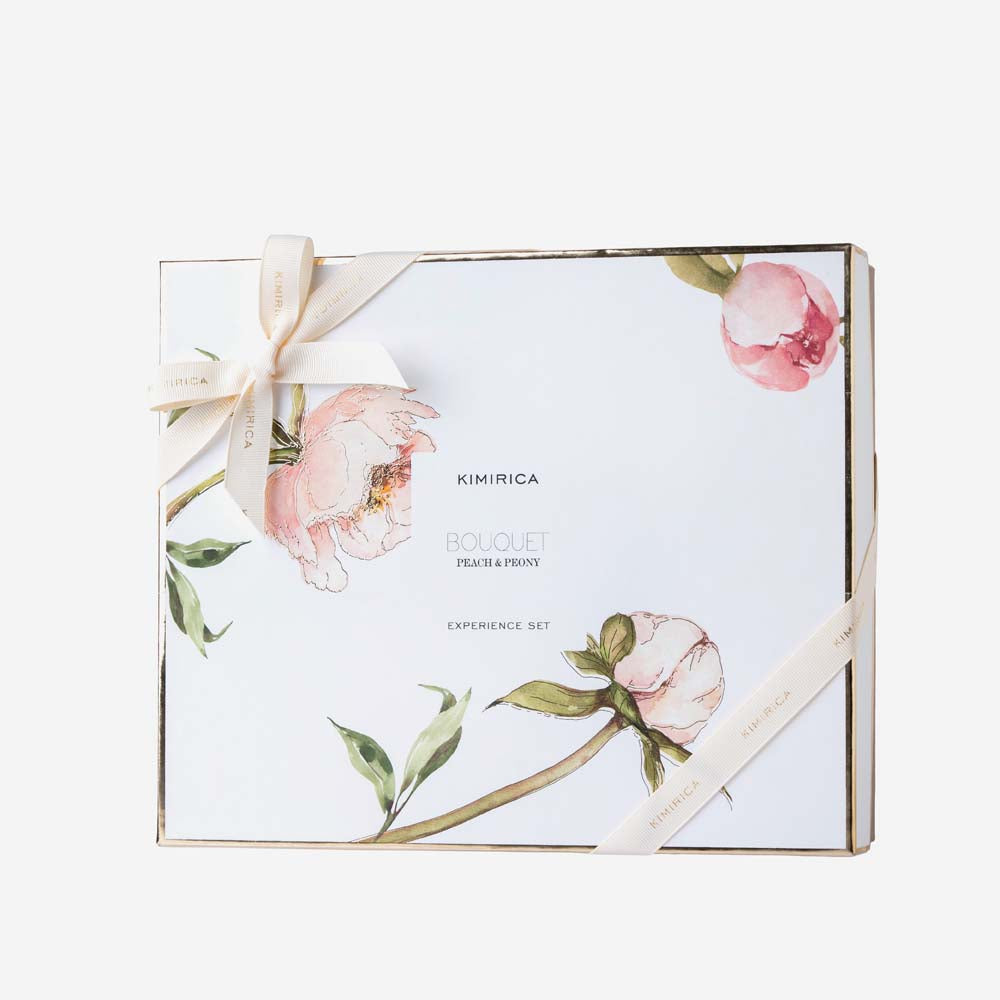 BOUQUET PEACH & PEONY HOME EXPERIENCE SET