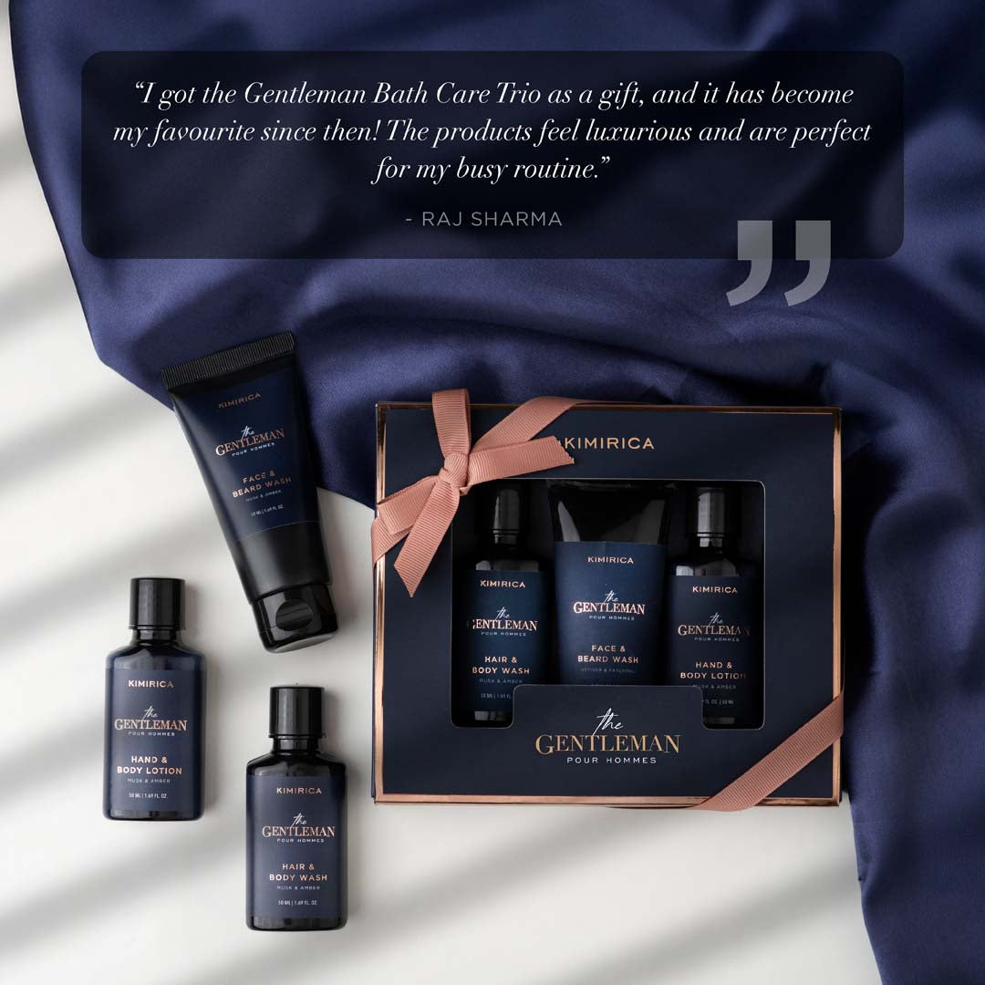 The Gentleman bath care trio