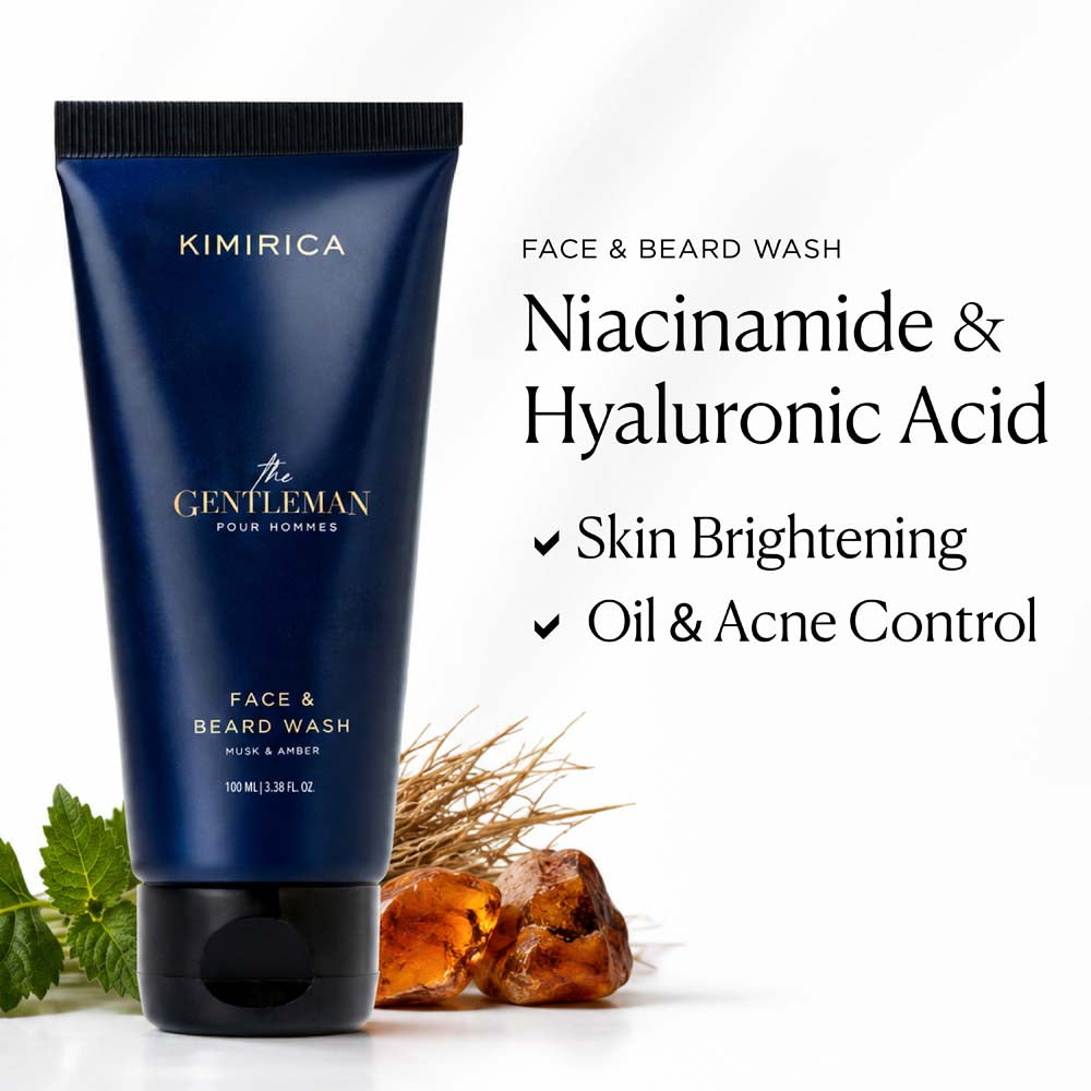 The Gentleman Niacinamide Face & Beard Wash 100ml