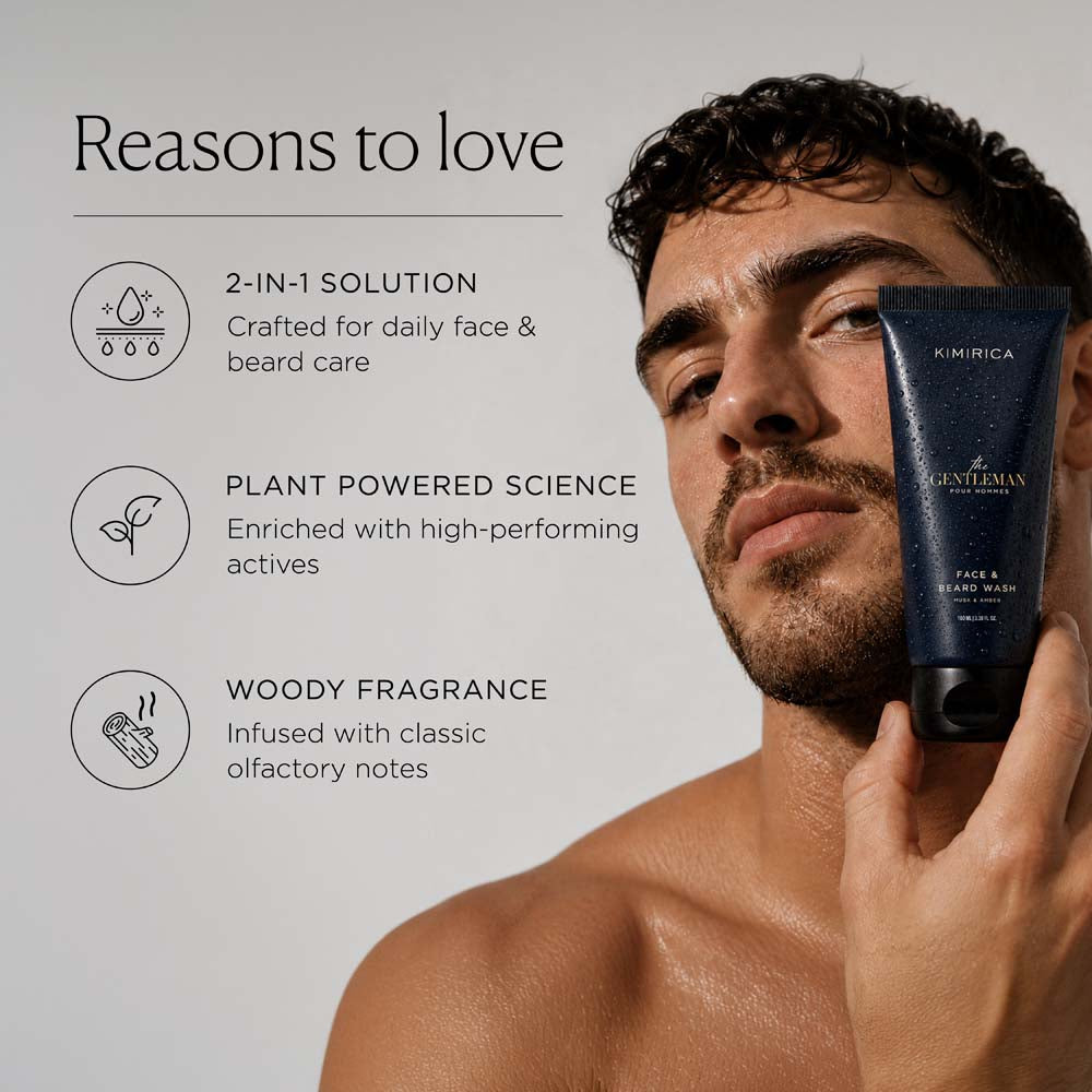 The Gentleman Niacinamide Face & Beard Wash 100ml