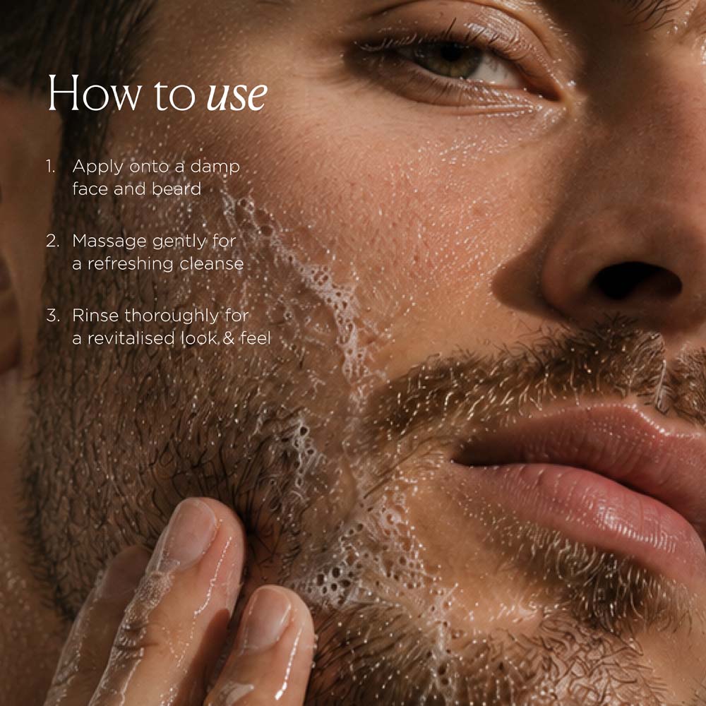 The Gentleman Niacinamide Face & Beard Wash