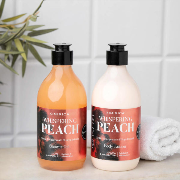 Whispering Peach Shower Gel & Body Lotion Body Care Duo