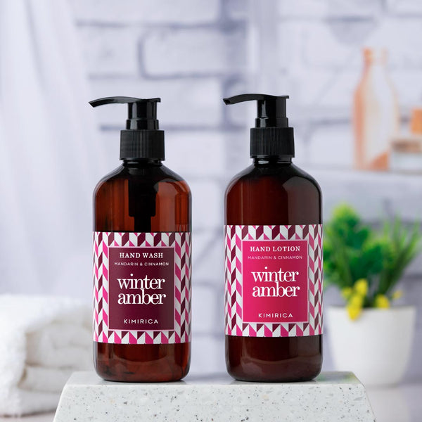 Winter Amber Hand Wash and Hand Lotion Duo