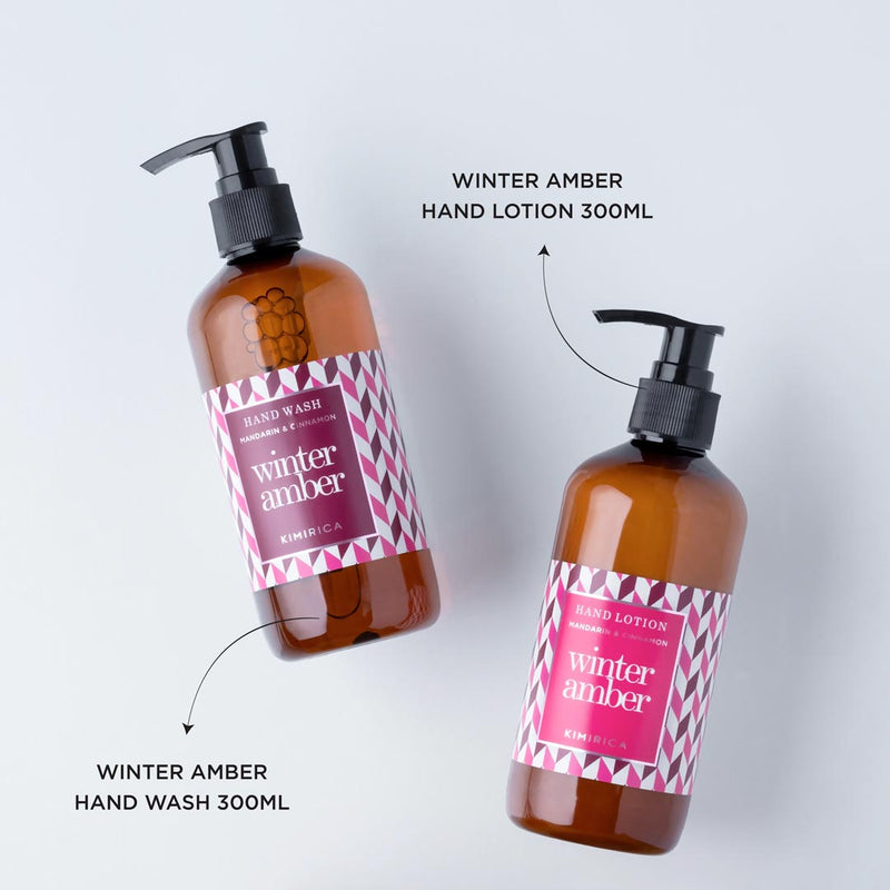 Winter Amber Hand Wash and Hand Lotion Duo