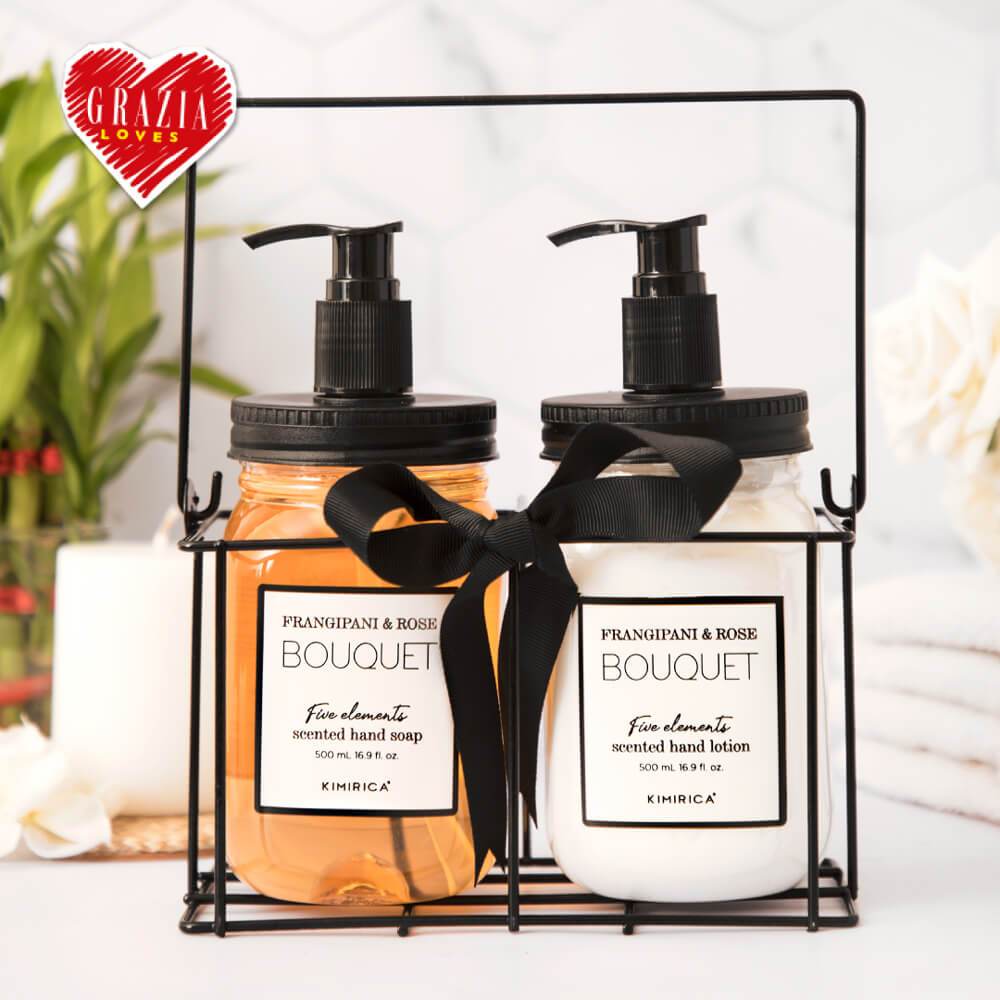 Shop for Kimirica Bouquet Hand Lotion and Hand Wash Caddy Set